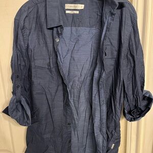 Calvin Klein Men's Navy Shirt Jacket
